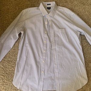 J.Crew Men's Button Down - Size XL ( Blue/Gray/White)